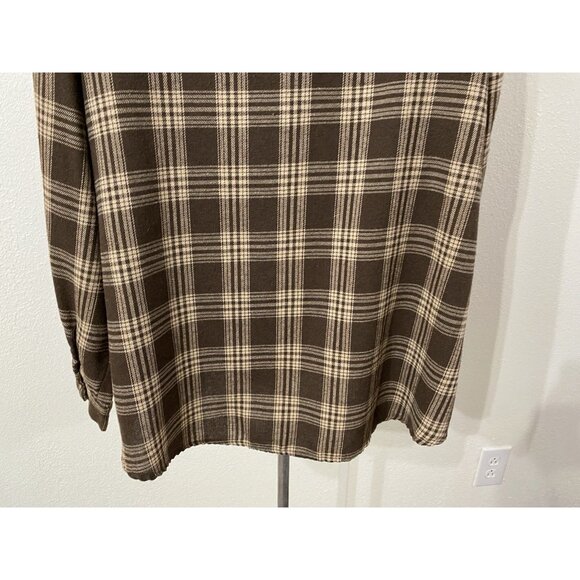 Shein Womens Size Small Shirt Long Sleeve Collared Plaid Check Button Down - Picture 9 of 9